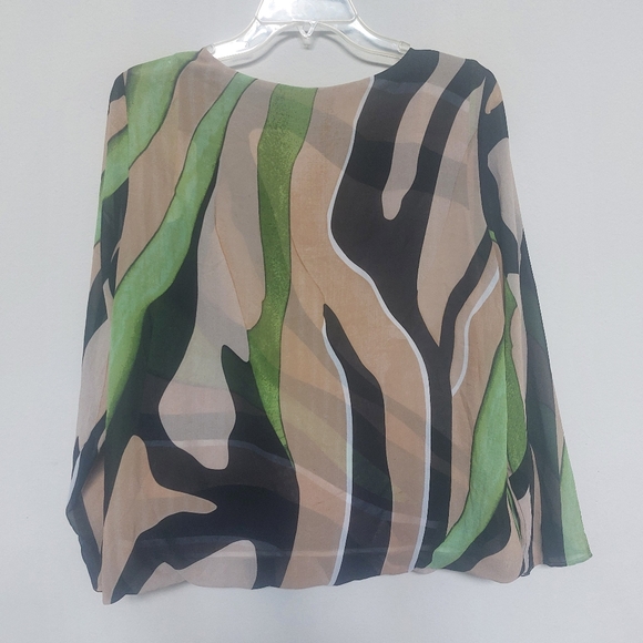 ALFANI Striped Longsleeve Blouse Size Large. - Picture 7 of 15